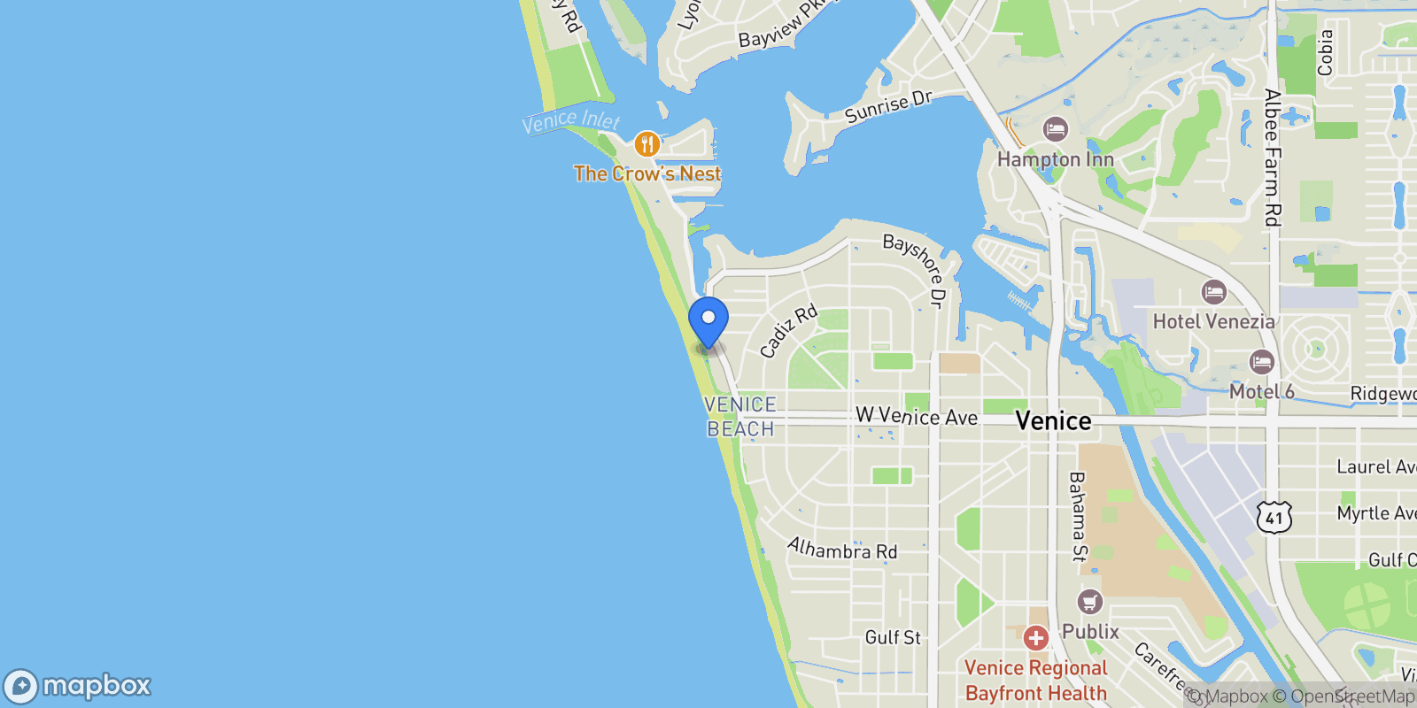 Map showing 555 The Esplanade N , 301, Venice, FL 34285, Venice, Florida, United States.