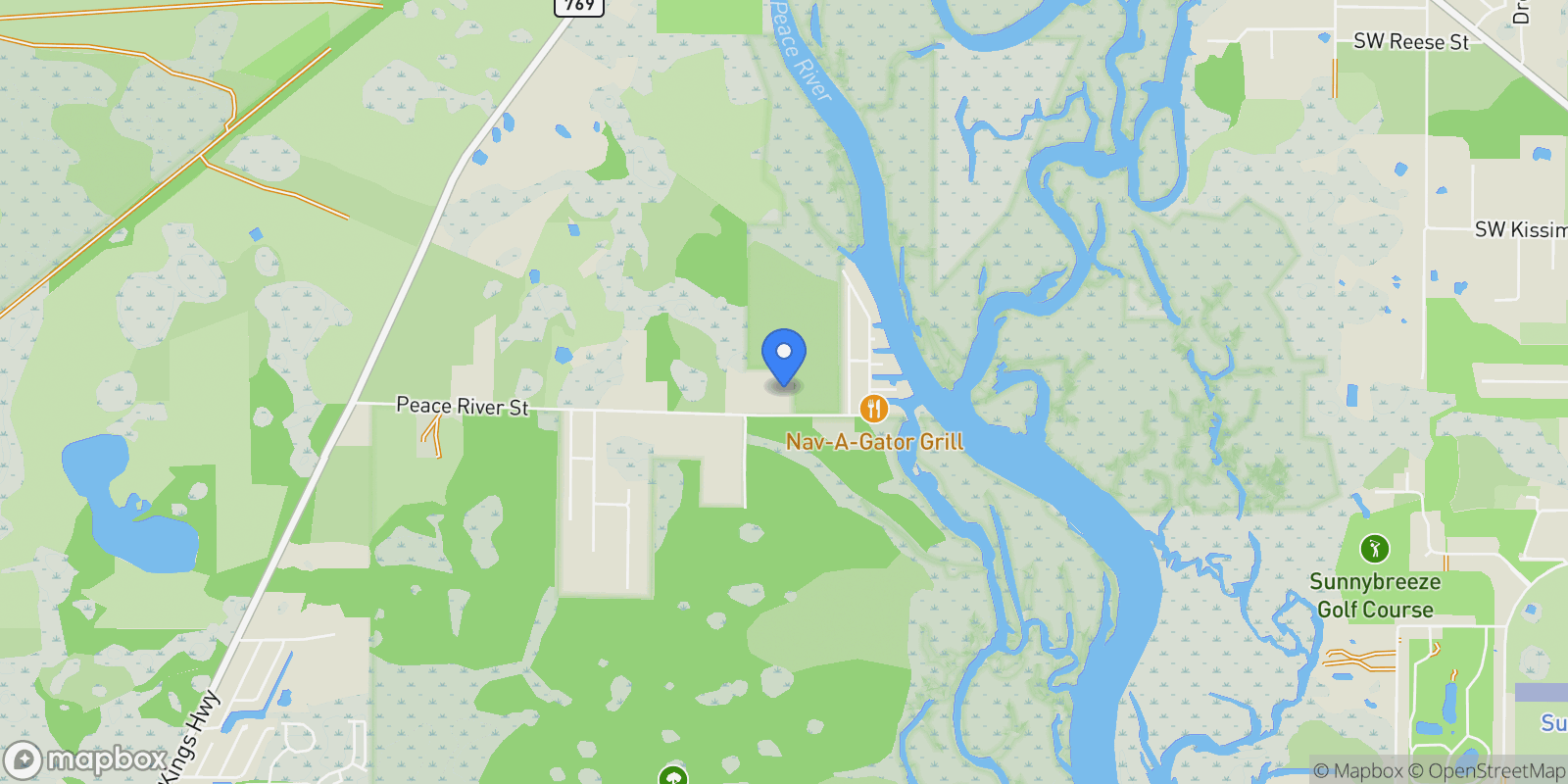 Map showing 9940 SW Peace River Street, Arcadia, FL 34269, Arcadia, Florida, United States.