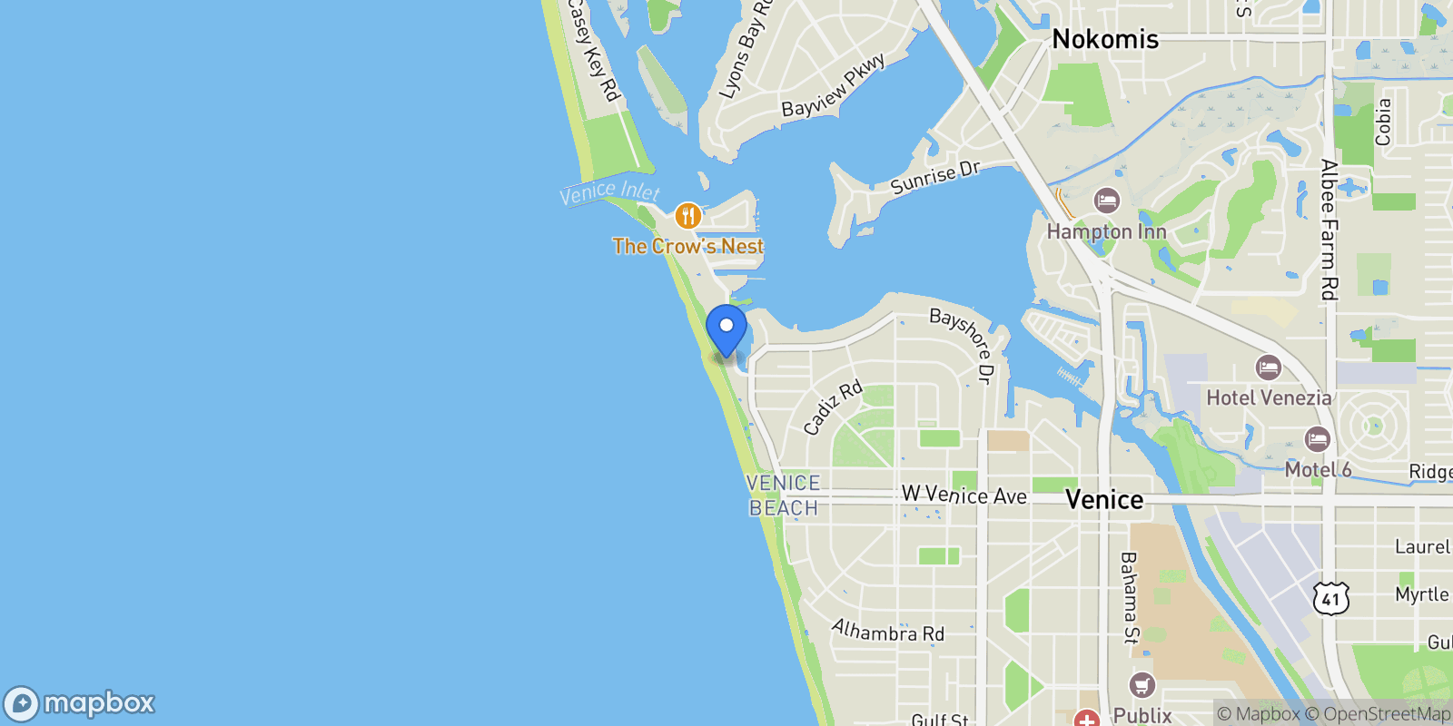 Map showing 950 Tarpon Center Drive , 506, Venice, FL 34285, Venice, Florida, United States.