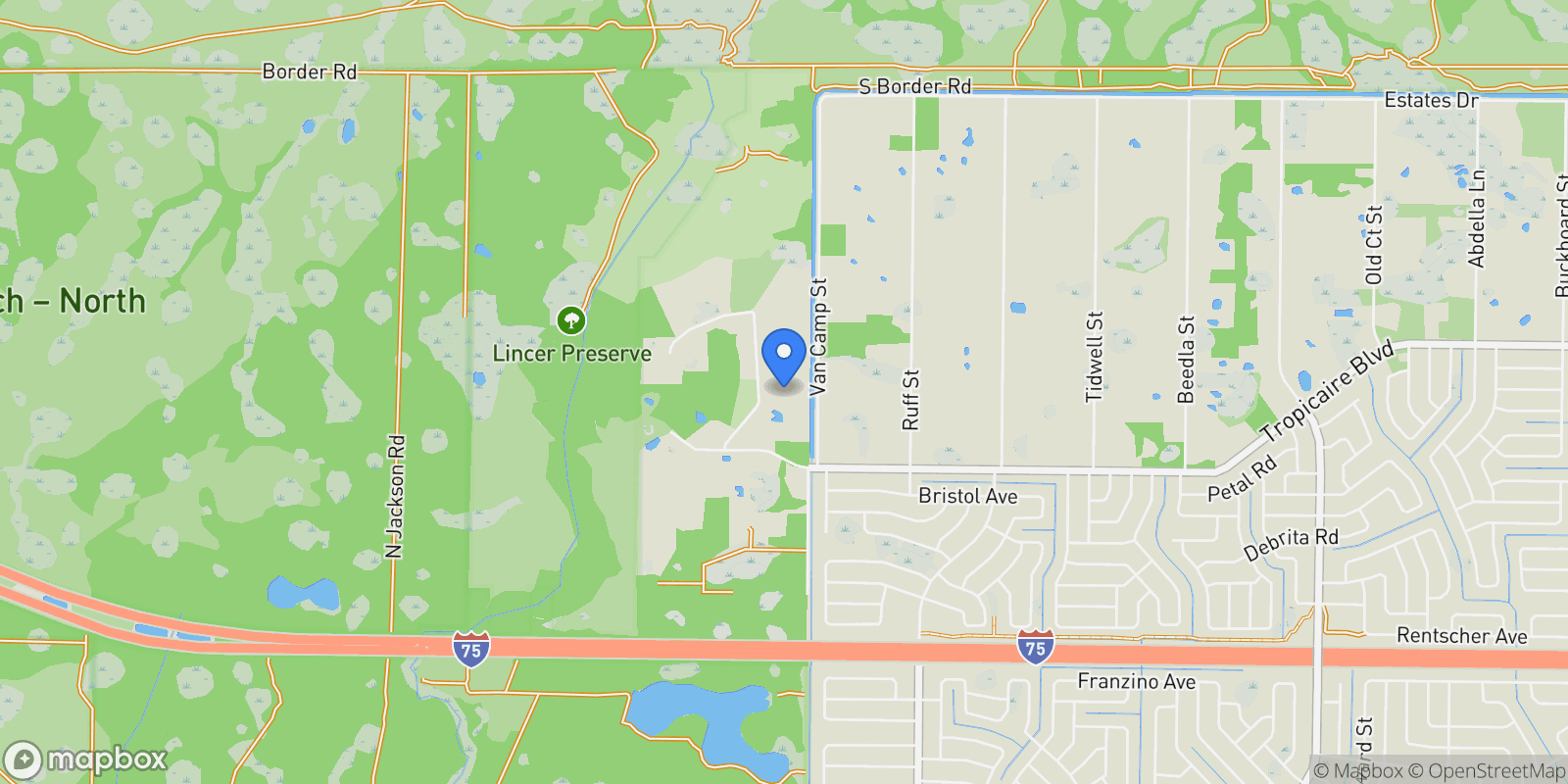Map showing 4060 WOODLAND BOULEVARD, NORTH PORT, FL 34291, North Port, Florida, United States.