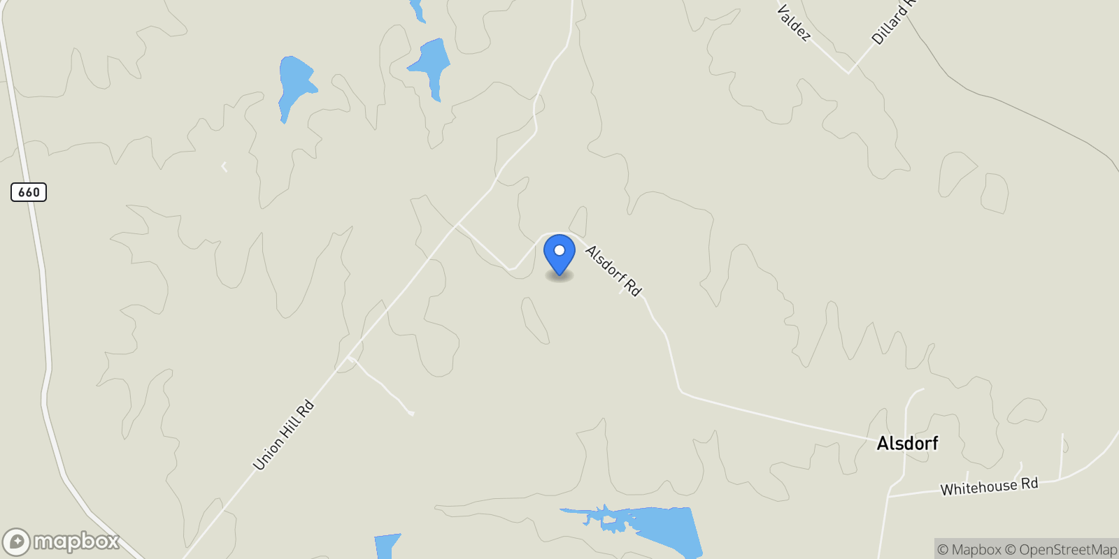 Map showing 1943 Alsdorf Road, Ennis, TX 75119, Ennis, Texas, United States.