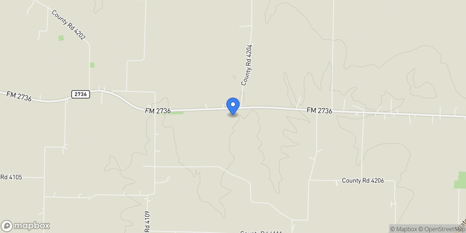 Map showing 4081 Fm 2736, Campbell, TX 75422, Campbell, Texas, United States.