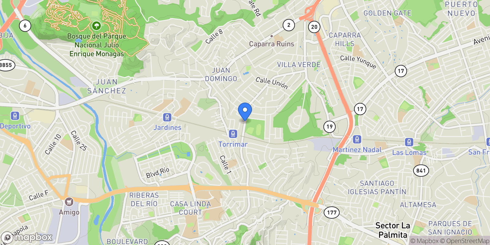 Map showing Av. Ramírez de Arellano, Guaynabo, Puerto Rico, Guaynabo, Guaynabo, Puerto Rico.