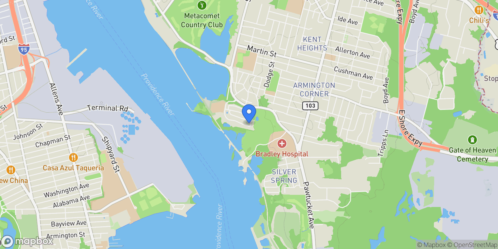 Map showing 50 Kettle Point Avenue, Unit# 50 , East Providence, RI 02914, East Providence, Rhode Island, United States.