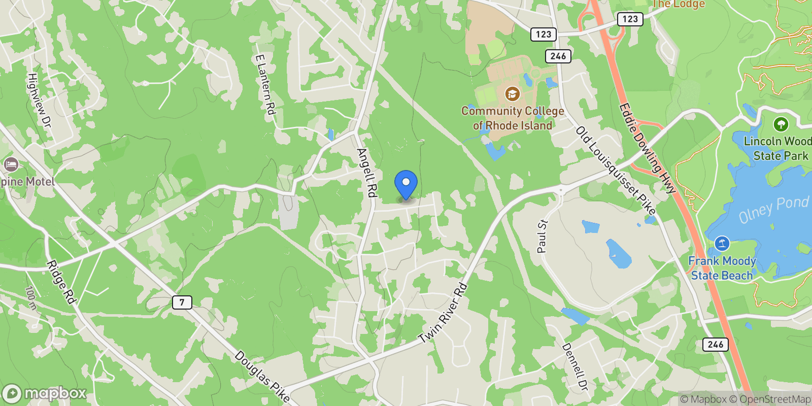 Map showing 8 Princess Pine Road , Lincoln, RI 02865, Lincoln, Rhode Island, United States.