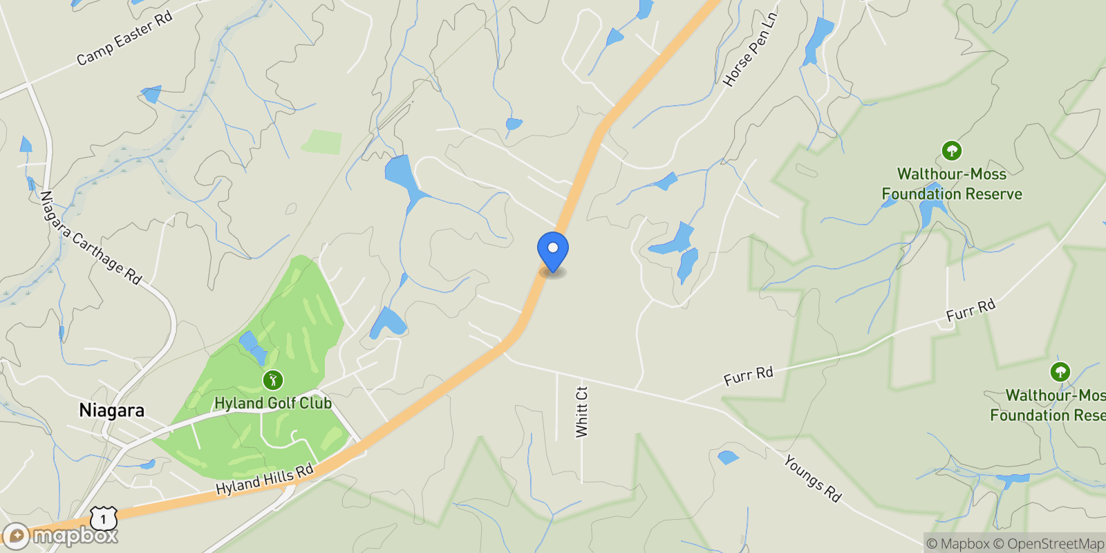 Map showing Tbd Us-1, Vass, NC 28394, Vass, North Carolina, United States.