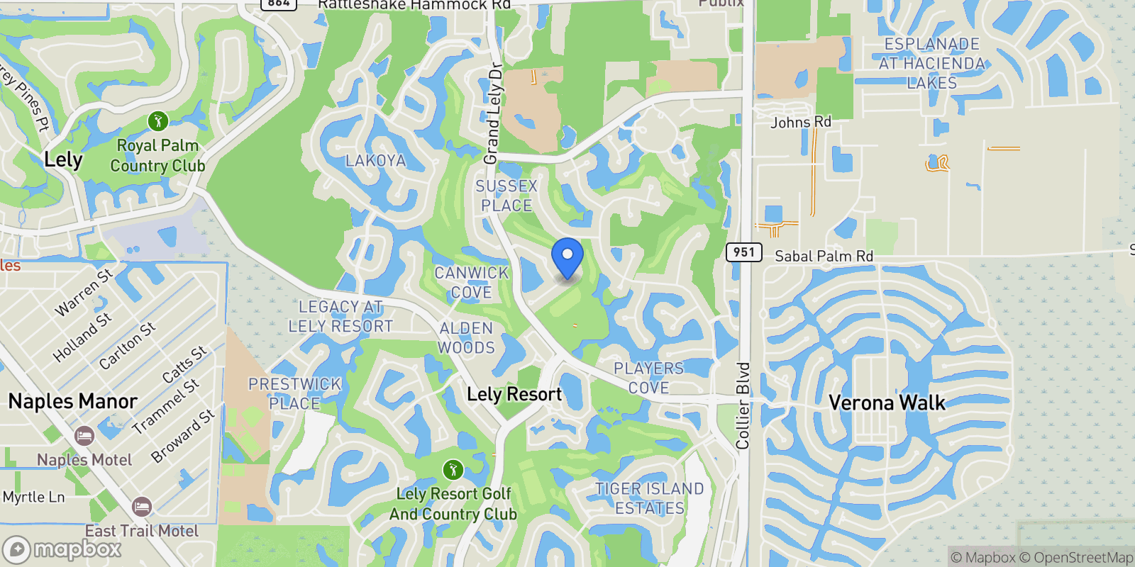 Map showing 7828 Valencia Court, Naples, FL 34113, Naples, Florida, United States.