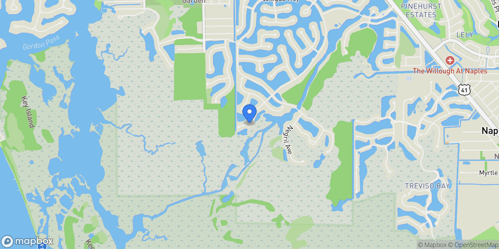 Map showing 6270 Union Island Way, Naples, FL 34113, Naples, Florida, United States.