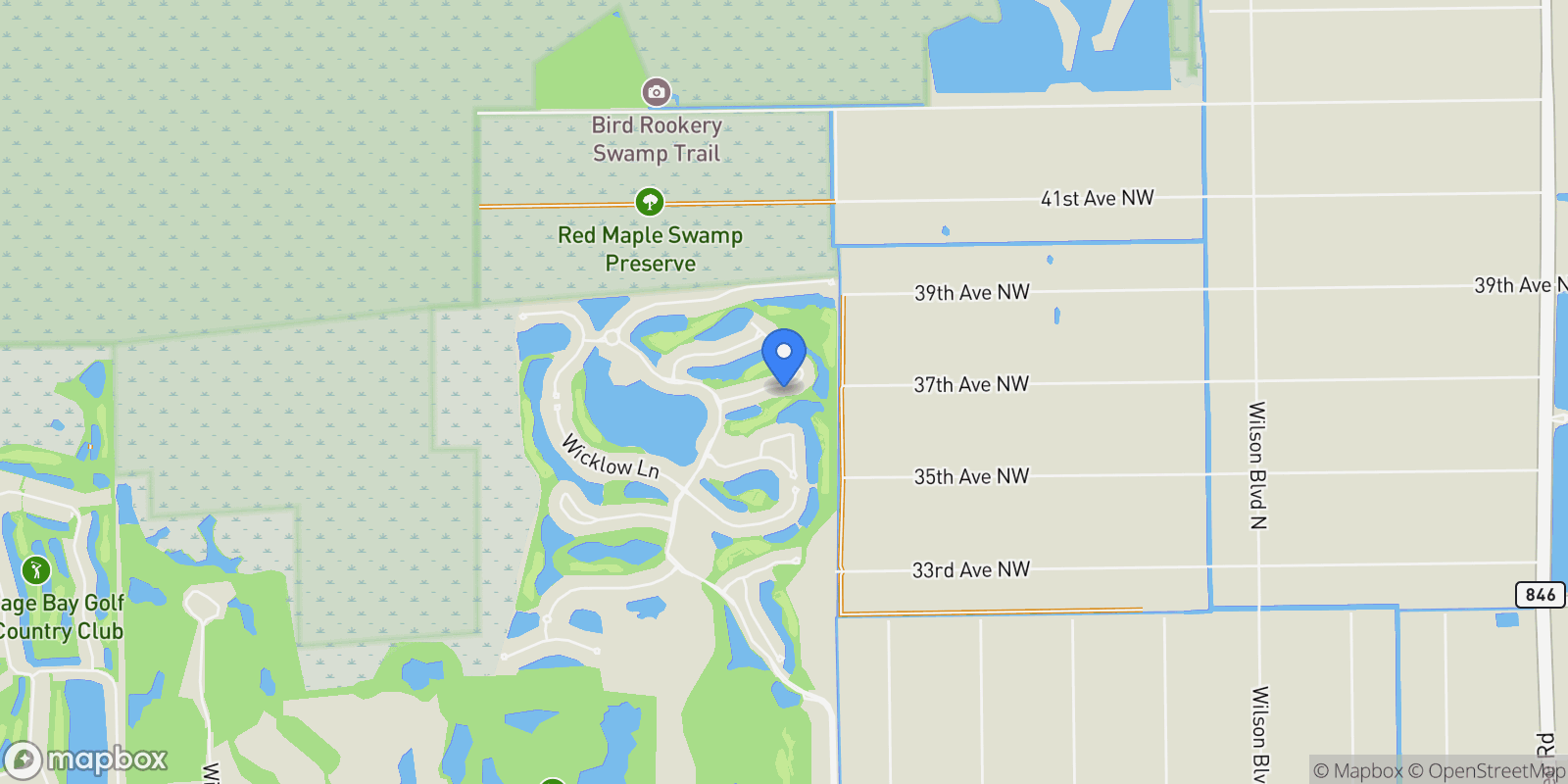 Map showing 12454 Lockford Lane, Naples, FL 34120, Naples, Florida, United States.