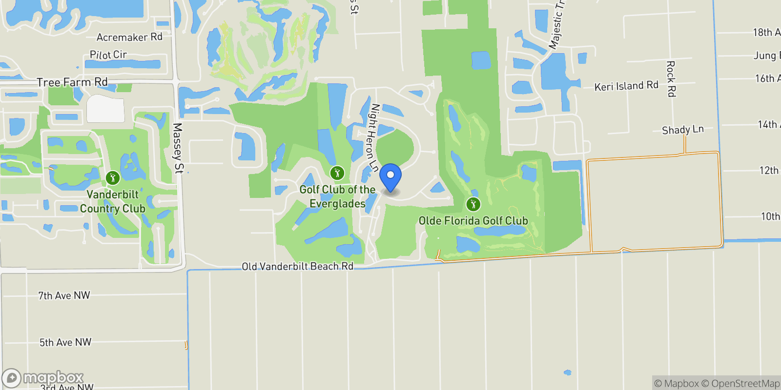 Map showing 9309 Surfbird Court, Naples, FL 34120, Naples, Florida, United States.