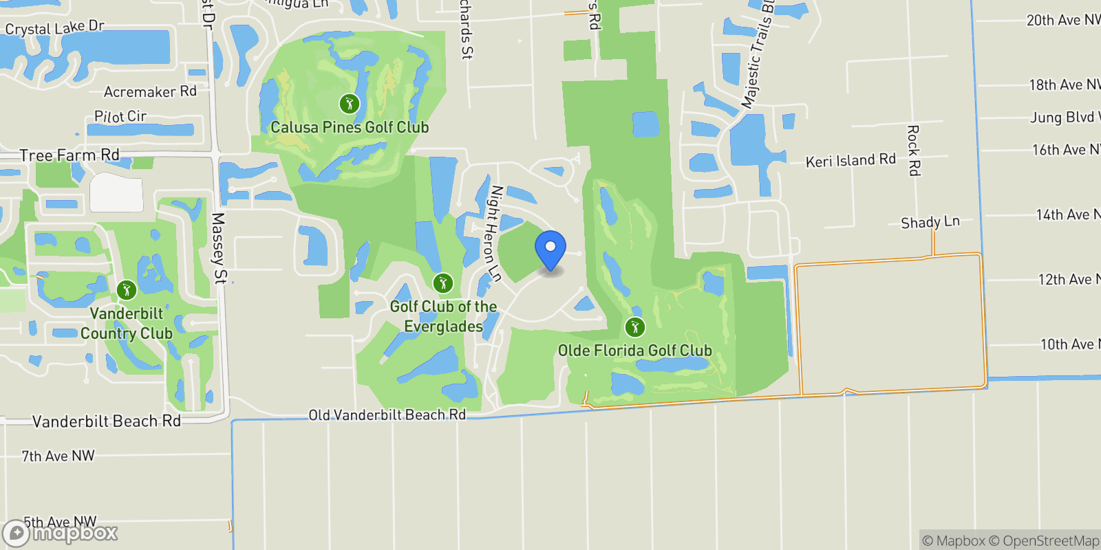 Map showing 9406 Greyhawk Trail, Naples, FL 34120, Naples, Florida, United States.
