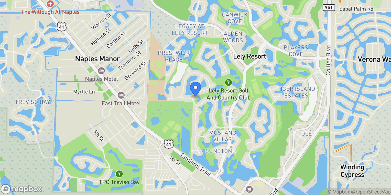Map showing 8894 Shenendoah Circle, Naples, FL 34113, Naples, Florida, United States.