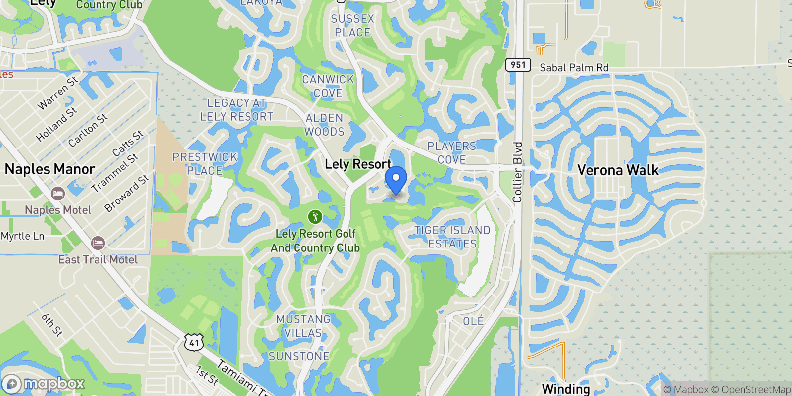Map showing 7915 Mahogany Run Lane , 1126, Naples, FL 34113, Naples, Florida, United States.