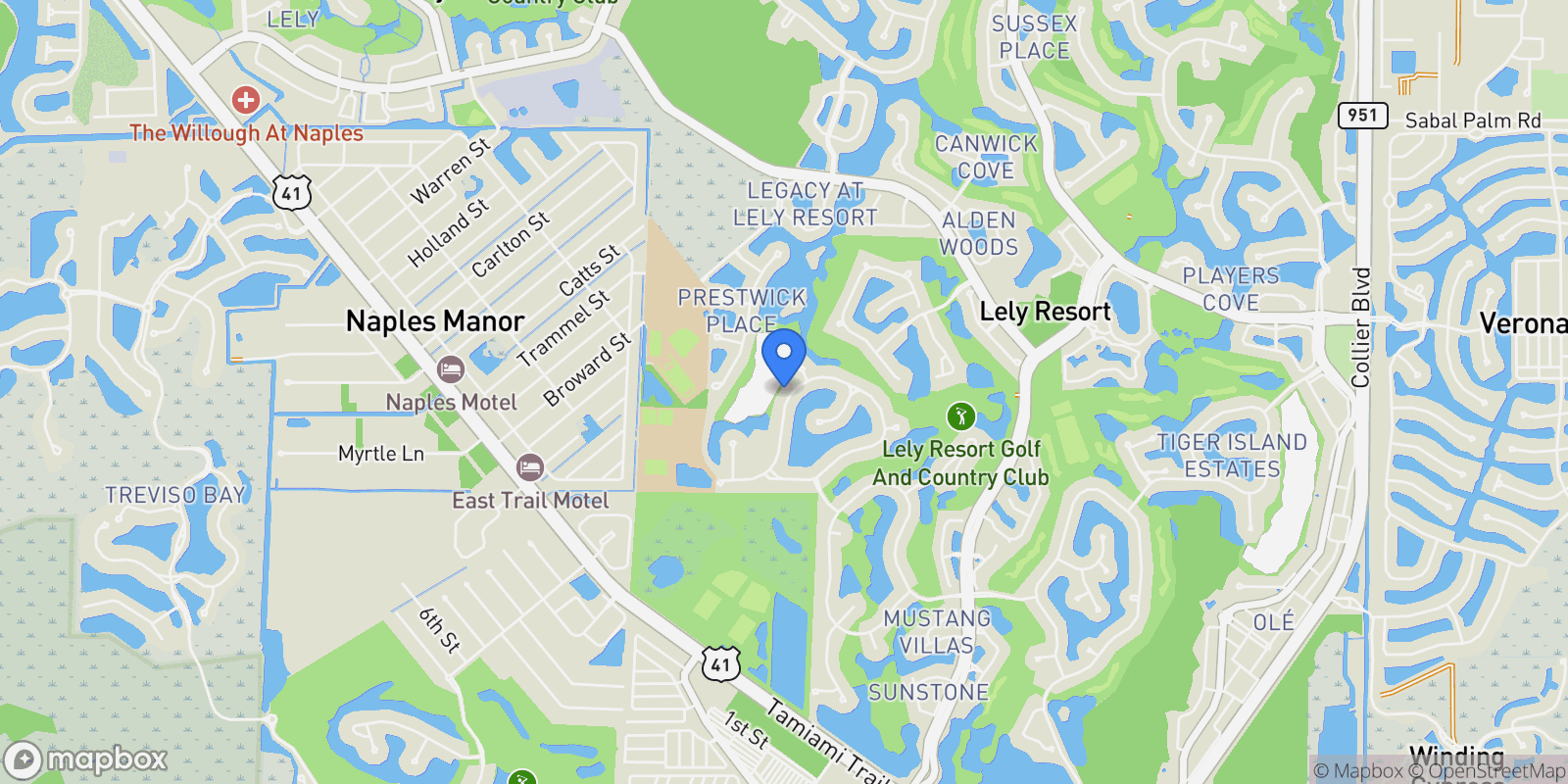 Map showing 9034 Shenendoah Circle, Naples, FL 34113, Naples, Florida, United States.