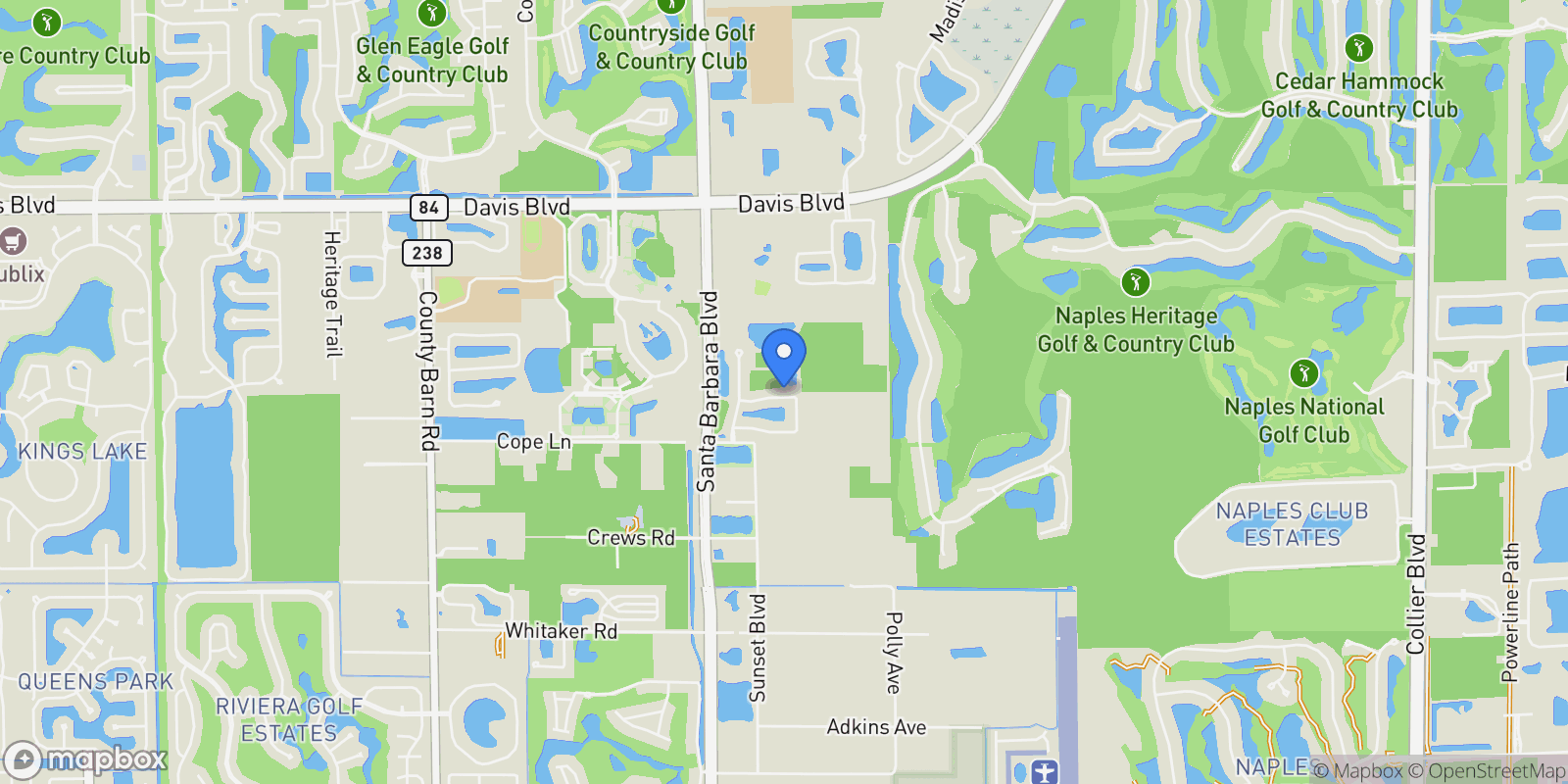 Map showing 2620 Seychelles Circle , 1308, Naples, FL 34112, Naples, Florida, United States.