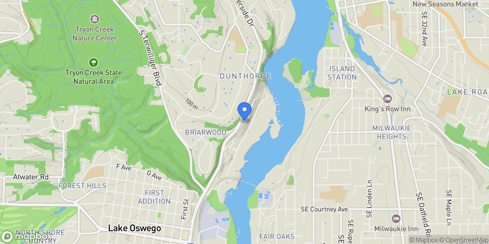 Map showing 13060 SW Elk Rock Rd, LakeOswego, OR 97034, Lake Oswego, Oregon, United States.