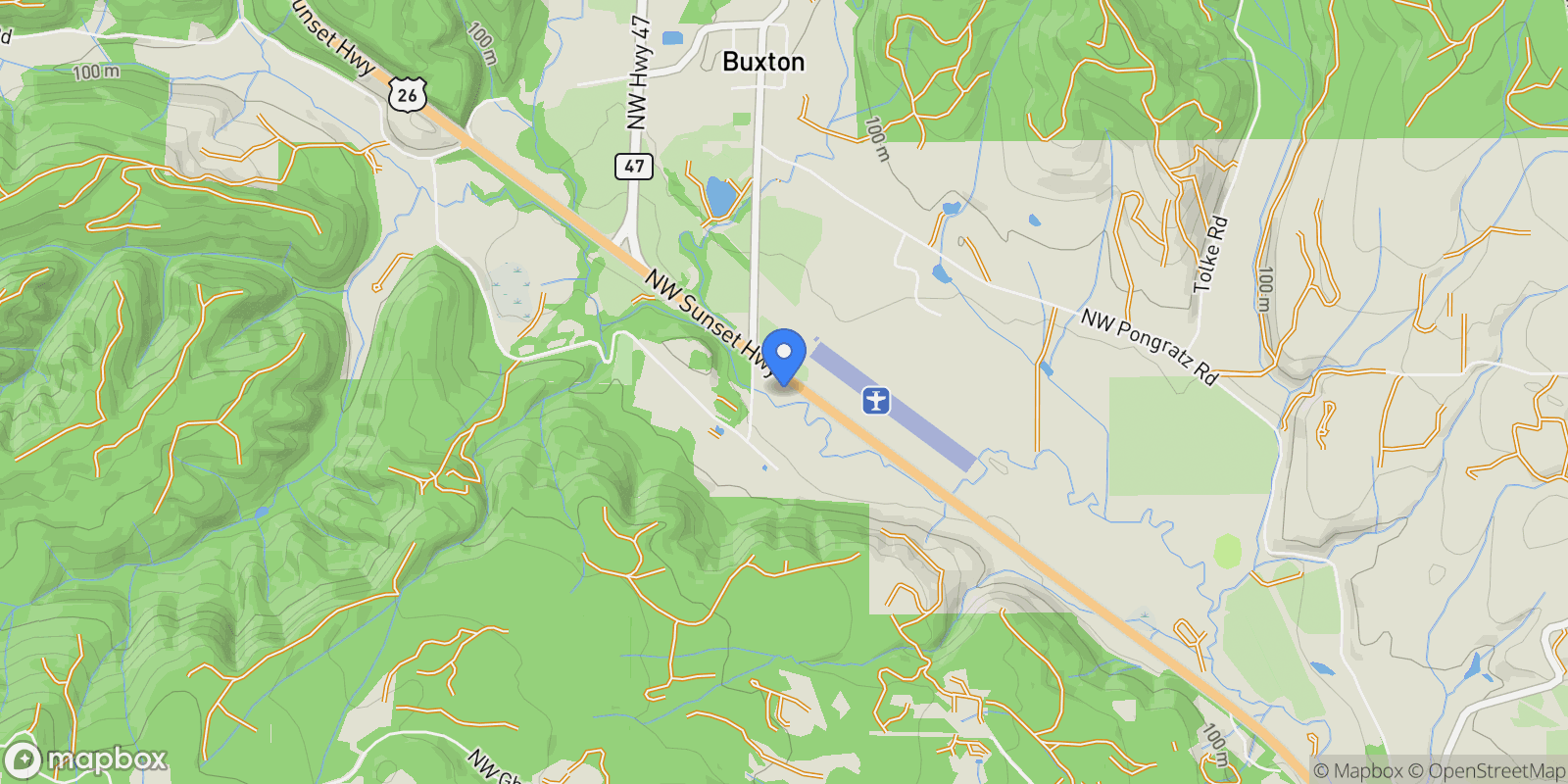 Map showing 49870 NW SUNSET HWY, Banks, OR 97106, Manning, Oregon, United States.