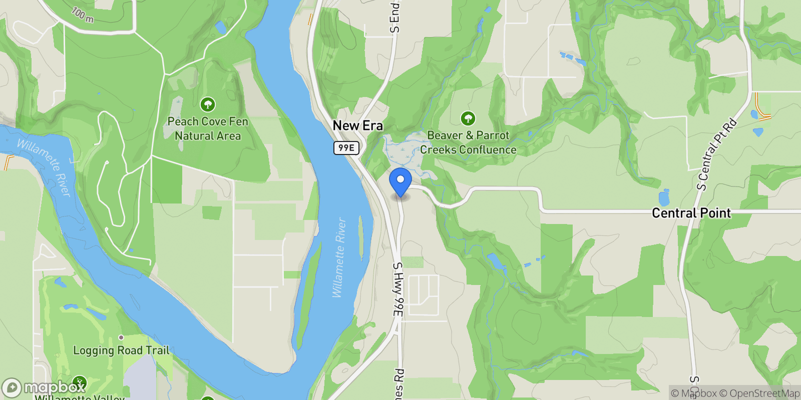 Map showing 10202 S New Era Rd, Canby, OR 97013, Canby, Oregon, United States.