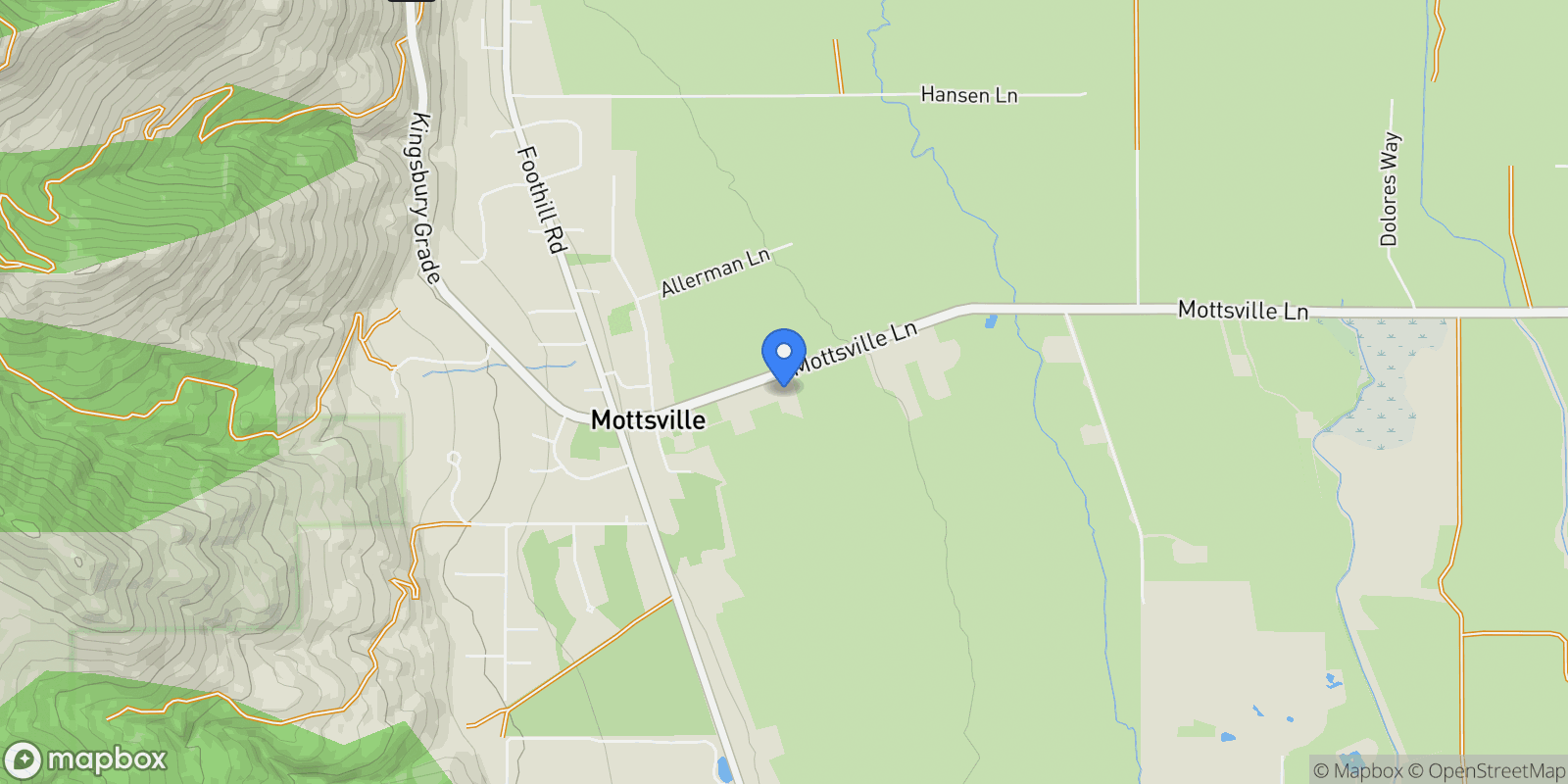 Map showing 389 Mottsville Lane, Gardnerville, NV 89460, Gardnerville, Nevada, United States.