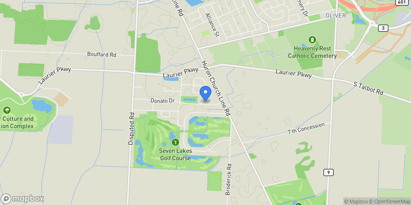 Map showing 5001 CREMASCO, LaSalle, ON N9H 0L5, LaSalle, Ontario, Canada.