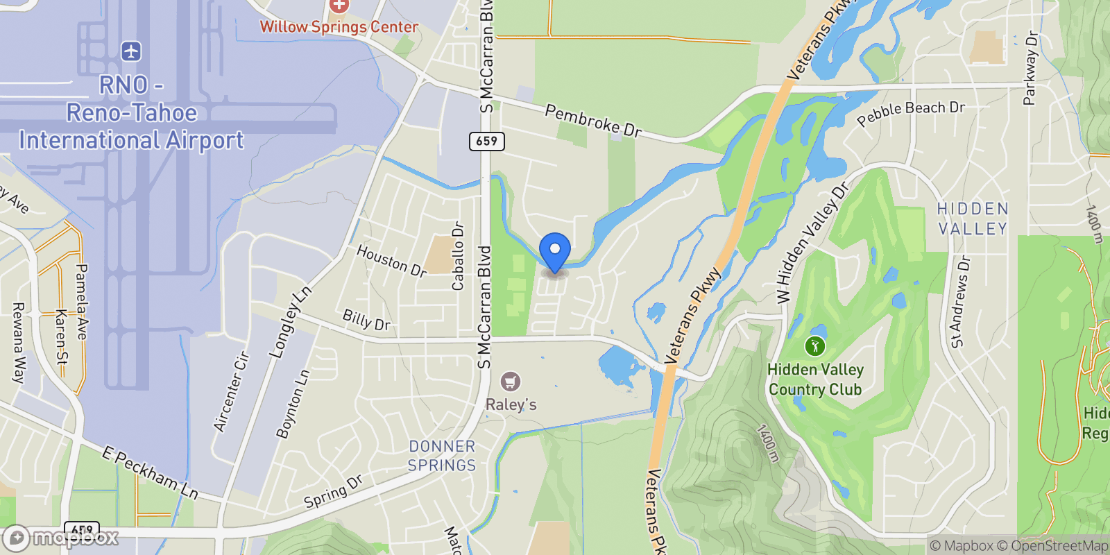 Map showing 3131 Winter Rose Circle, Reno, NV 89502, Reno, Nevada, United States.