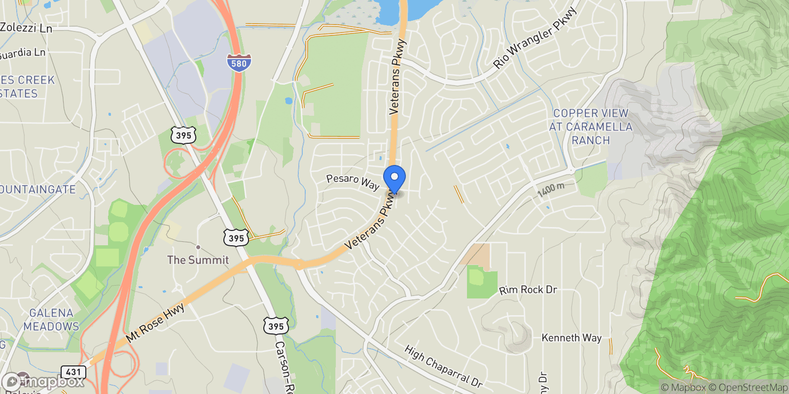 Map showing 11325 Messina Court, Reno, NV 89521, Reno, Nevada, United States.