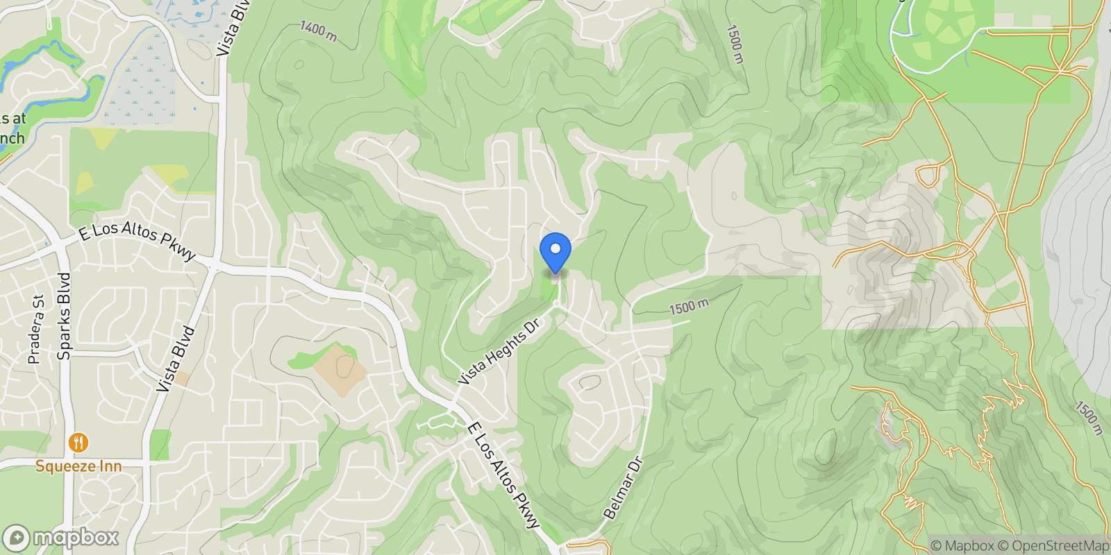 Map showing 5227 Vista Heights Drive, Sparks, NV 89436, Sparks, Nevada, United States.