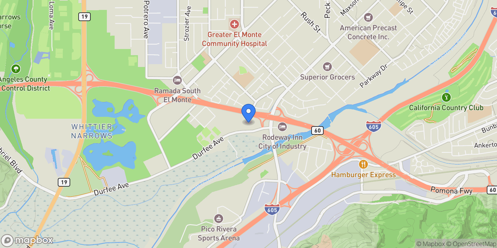 Map showing 13 Weiss, South El Monte, CA 91733, El Monte, California, United States.