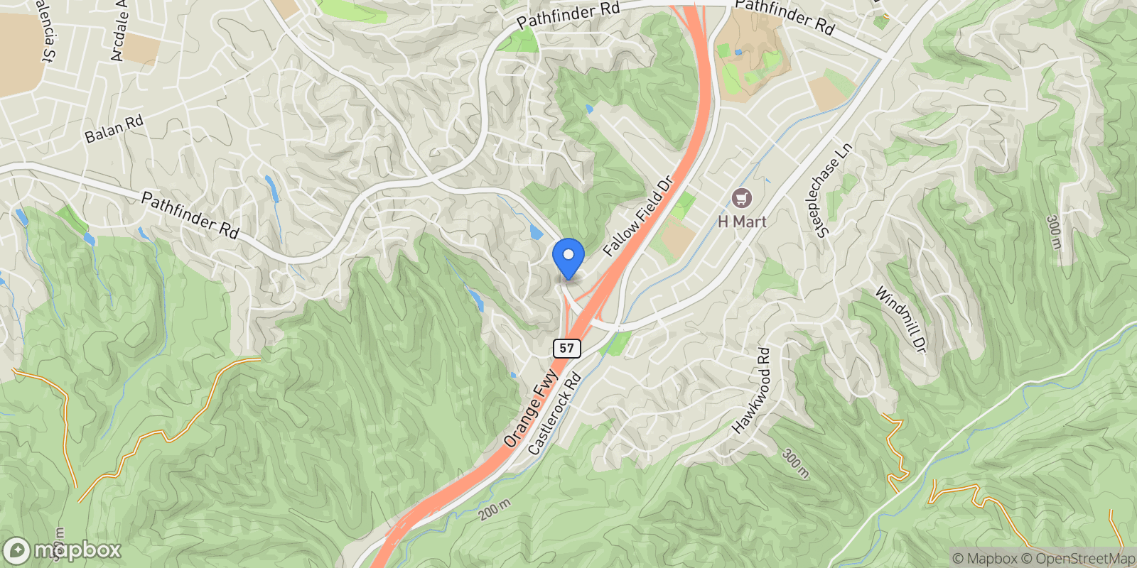 Map showing 1806 Morning Canyon Road, Diamond Bar, CA 91765, Diamond Bar, California, United States.
