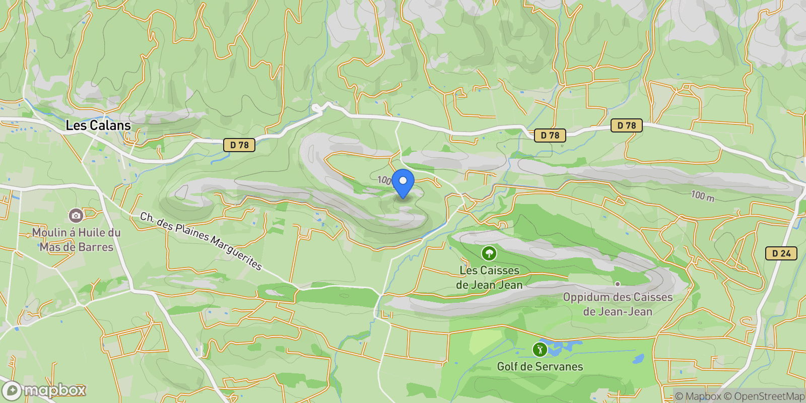 Map showing Maussane-les-Alpilles, Provence-Alpes-Côte d'Azur, France.