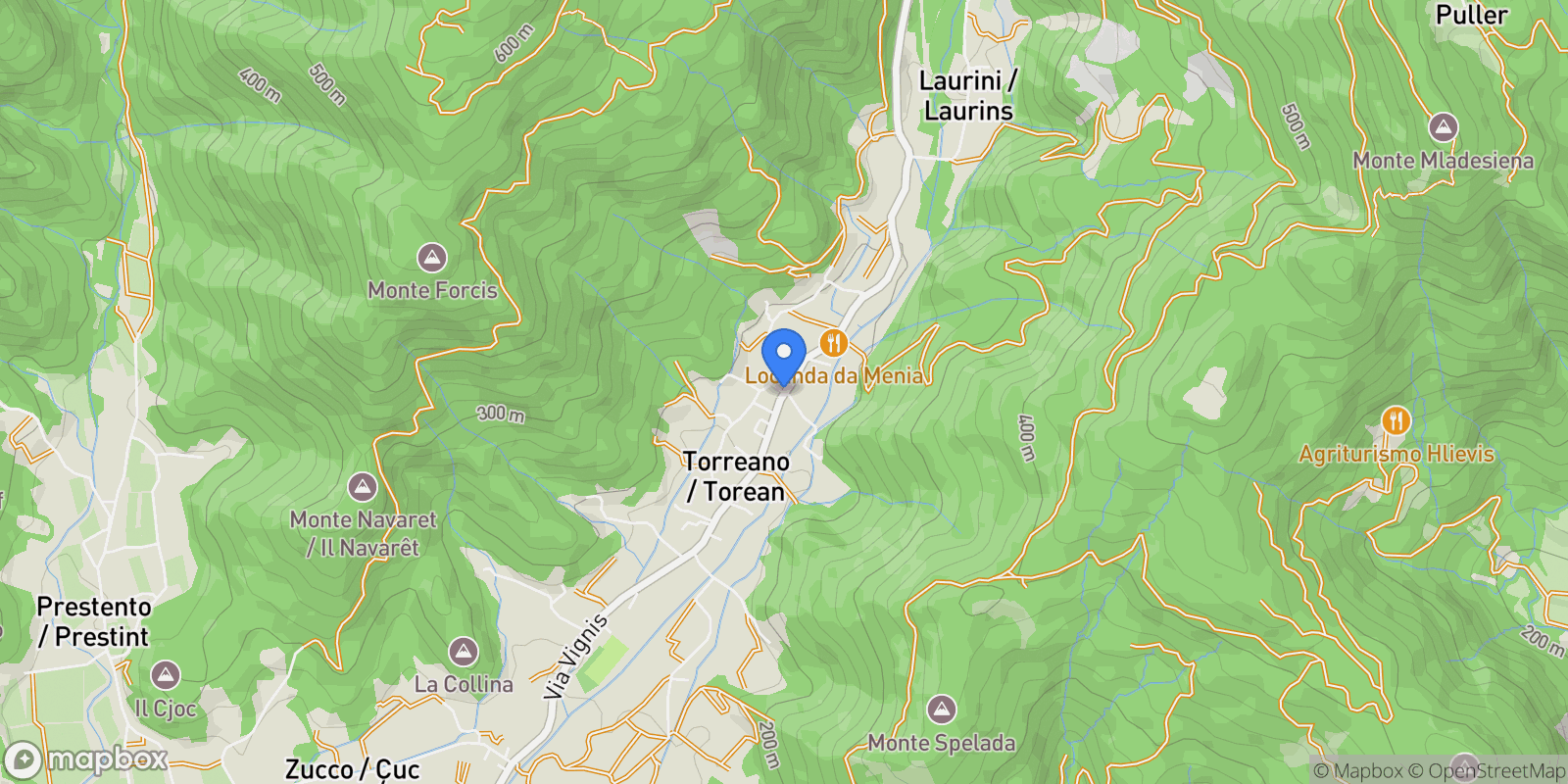 Map showing 33040 Torreano, Province of Udine, Italy, Torreano, Friuli-Venezia Giulia, Italy.