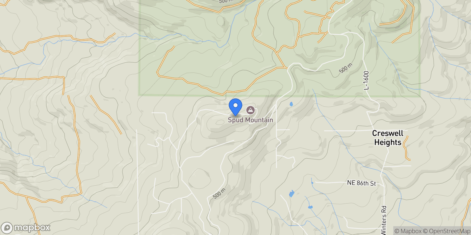 Map showing 30609 NE SPUD MOUNTAIN RD, Camas, WA 98607, Camas, Washington, United States.