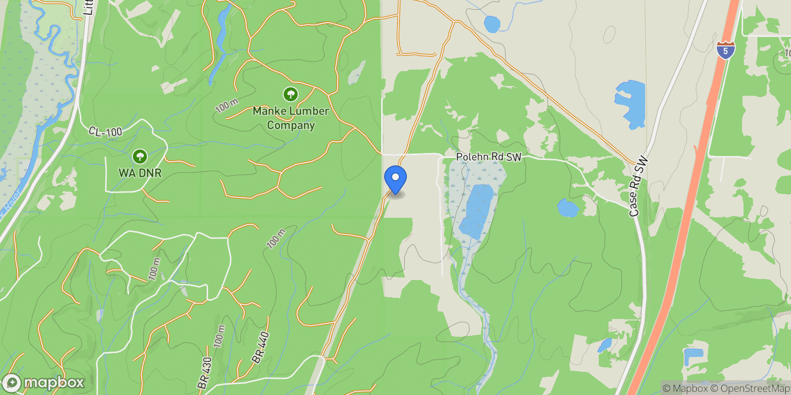 Map showing 15115 Labrador Lane SW, Rochester, WA 98579, Rochester, Washington, United States.