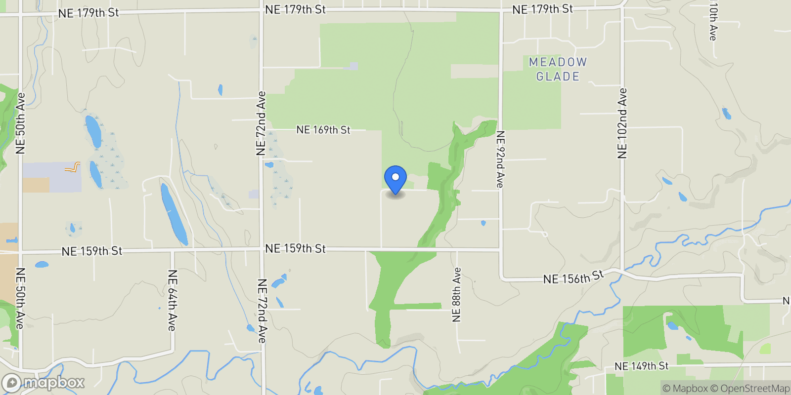 Map showing 8303 NE 164th Street, Vancouver, WA 98662, Vancouver, Washington, United States.