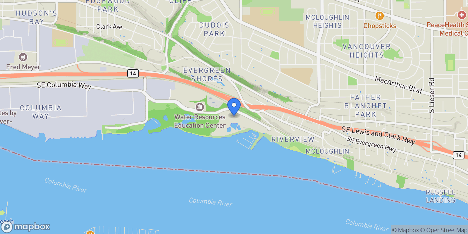 Map showing 5525 SE SCENIC LN #301, Vancouver, WA 98661, Vancouver, Washington, United States.