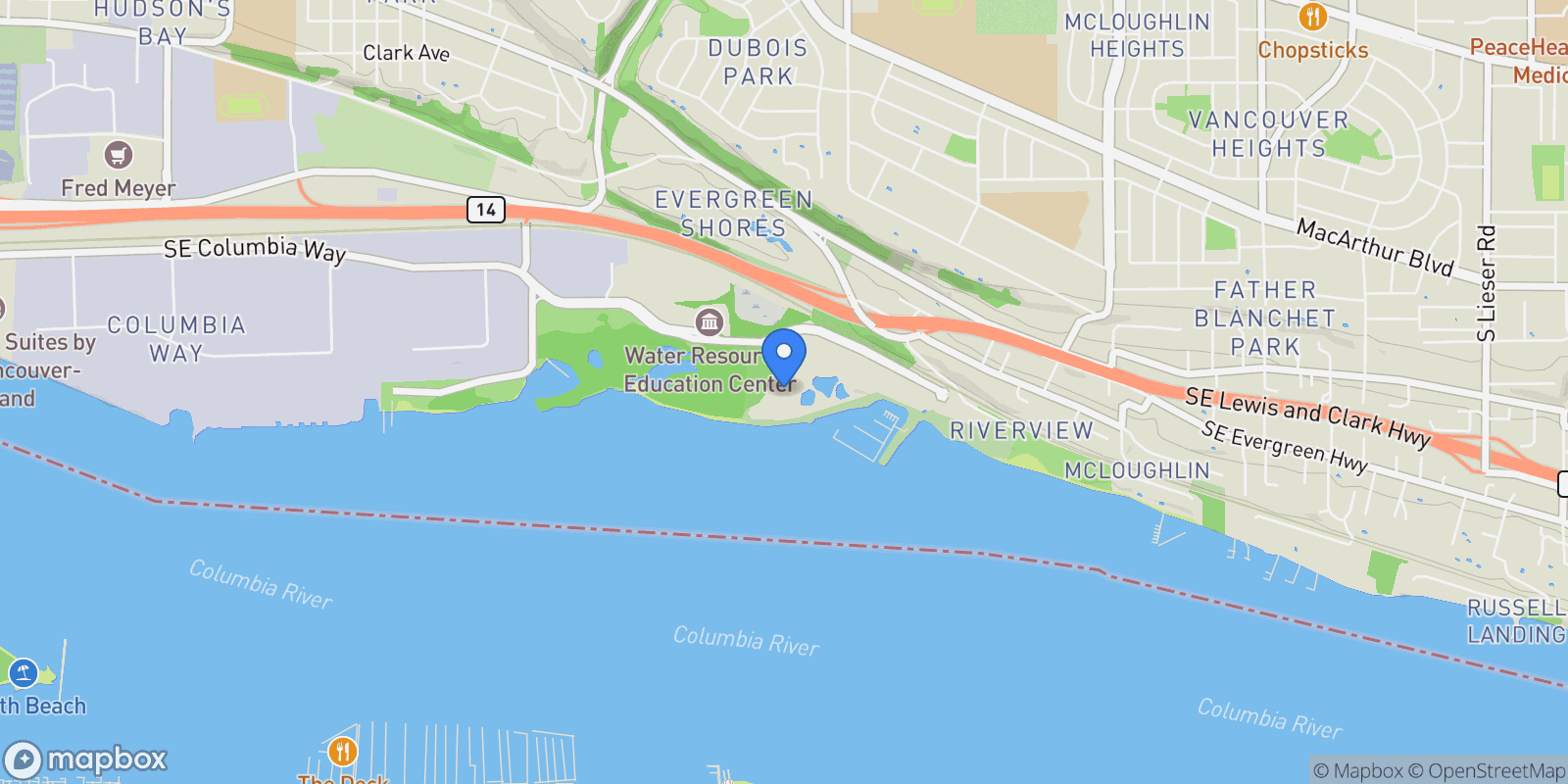 Map showing 5421 SE SCENIC LN #101, Vancouver, WA 98661, Vancouver, Washington, United States.