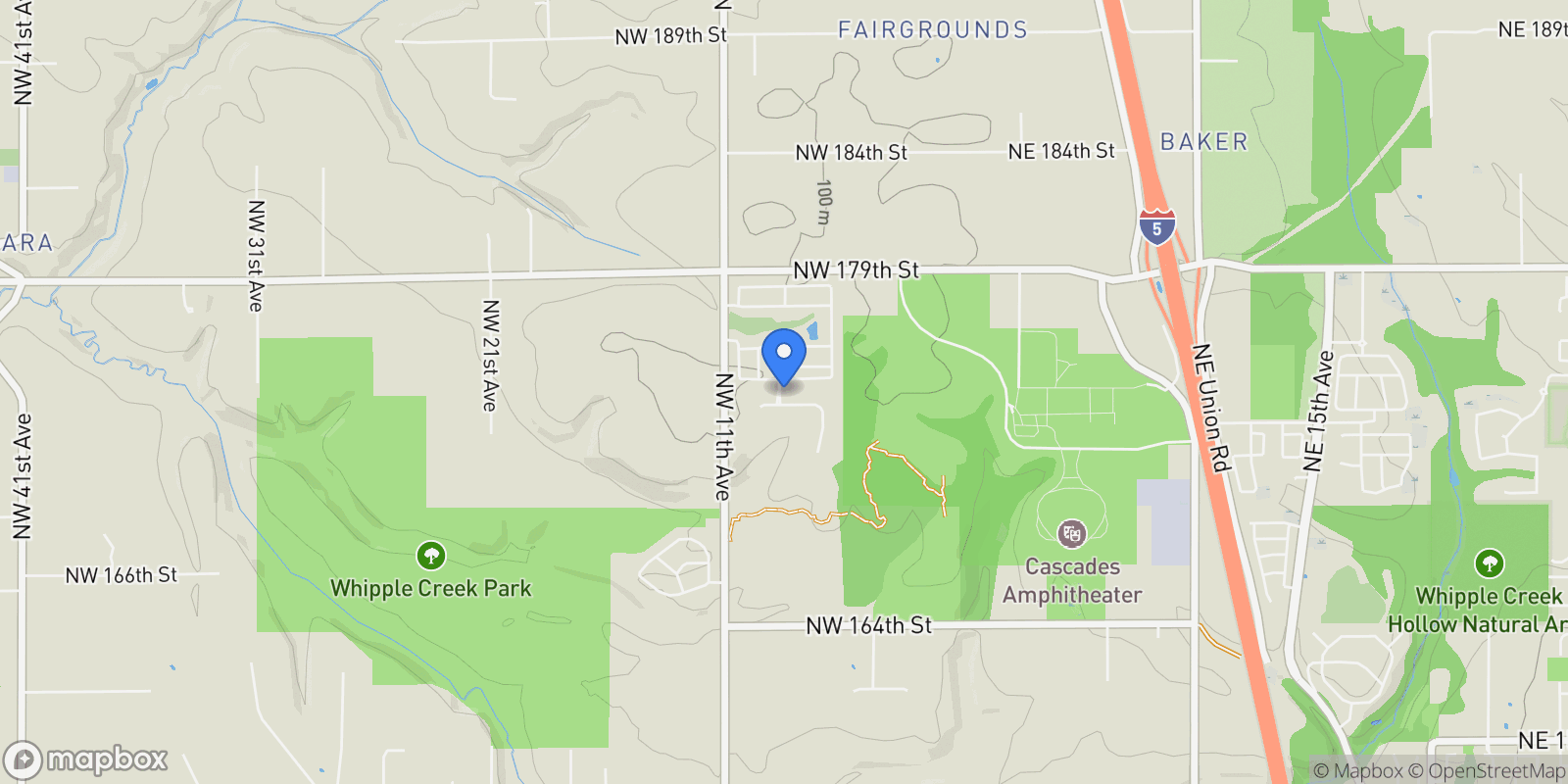 Map showing 818 NW 173RD CIR, Ridgefield, WA 98642, Ridgefield, Washington, United States.