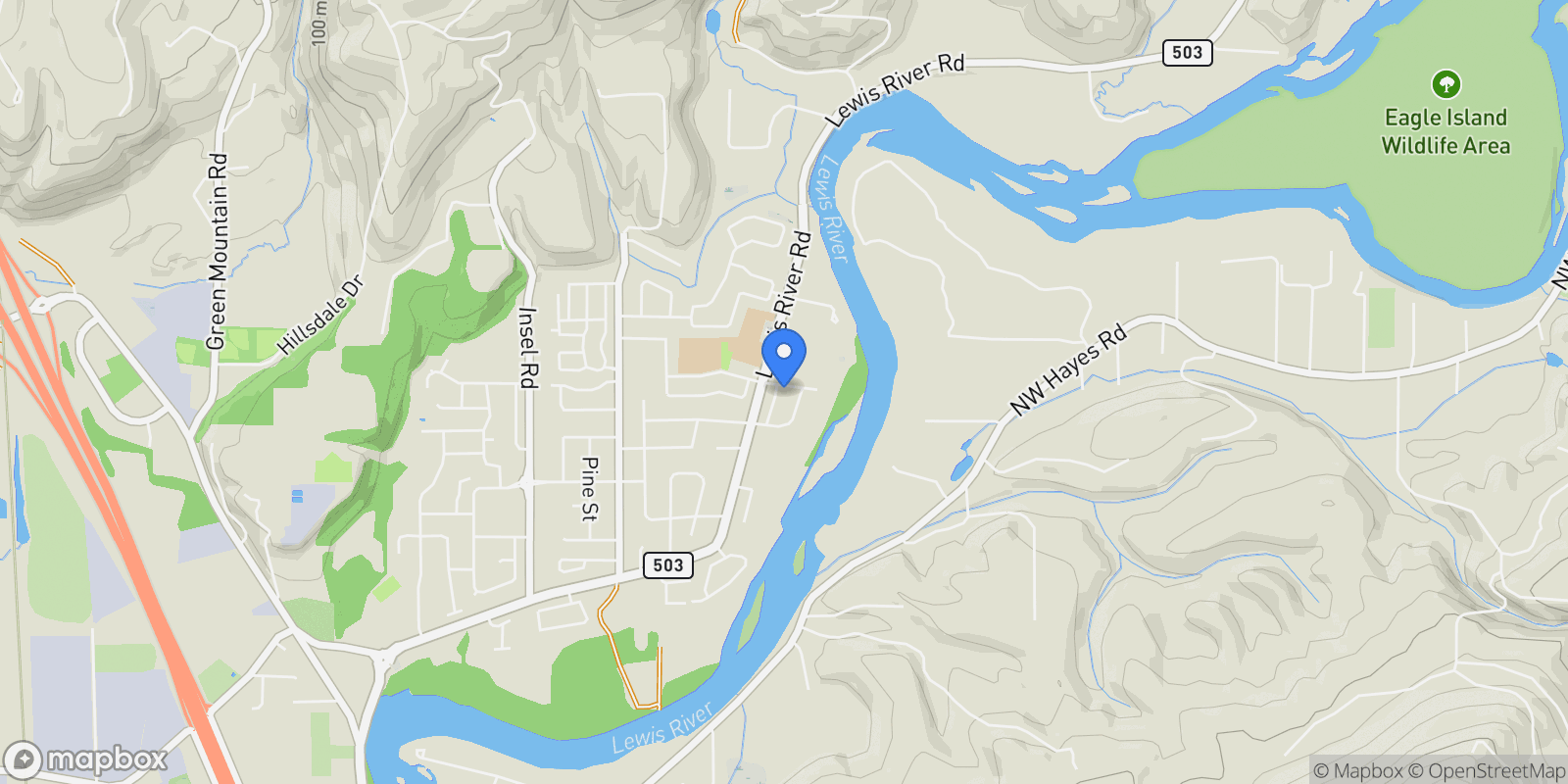 Map showing 3119 Heron ST, Woodland, WA 98674, Woodland, Washington, United States.