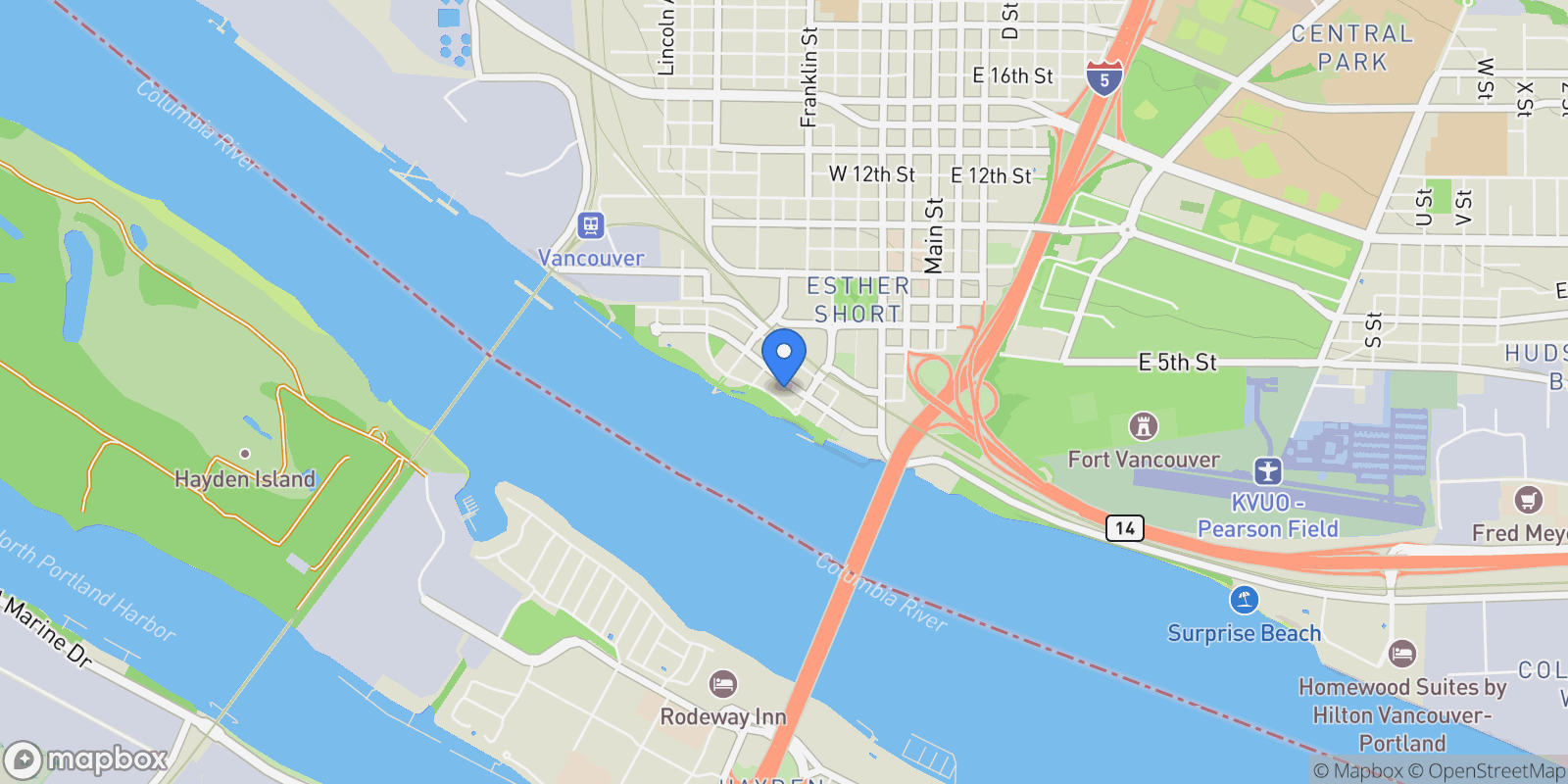 Map showing 590 WATERFRONT WAY #604, Vancouver, WA 98660, Vancouver, Washington, United States.