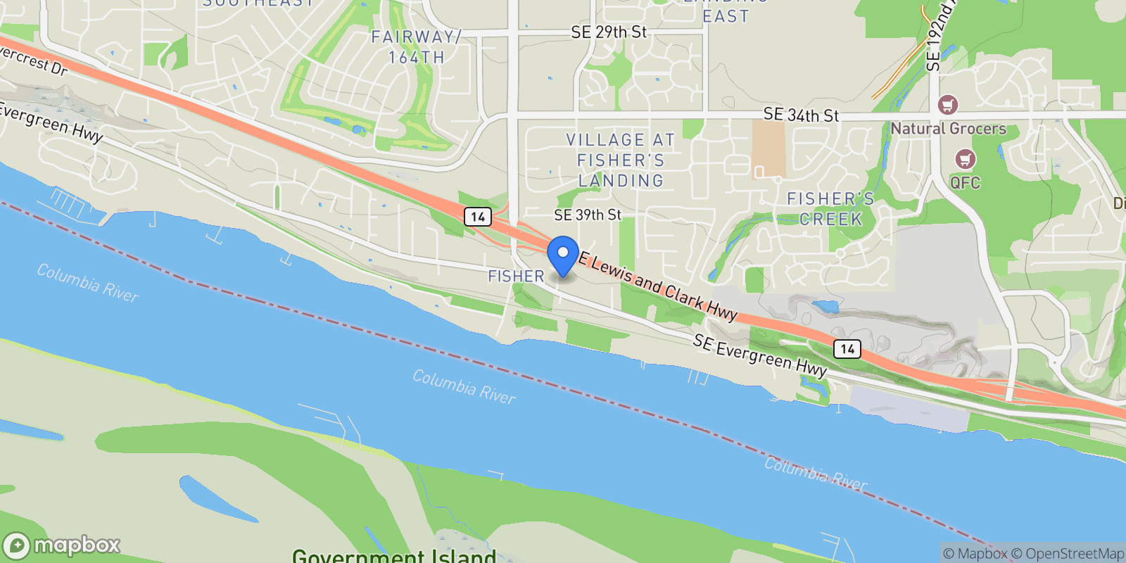 Map showing 4332 SE 166TH CT, Vancouver, WA 98683, Vancouver, Washington, United States.