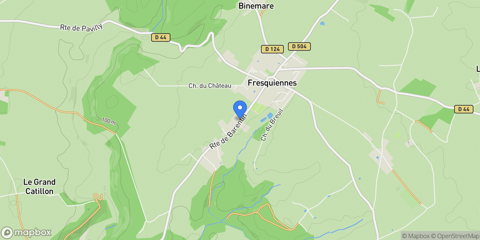 Map showing Fresquiennes, Normandy, France.