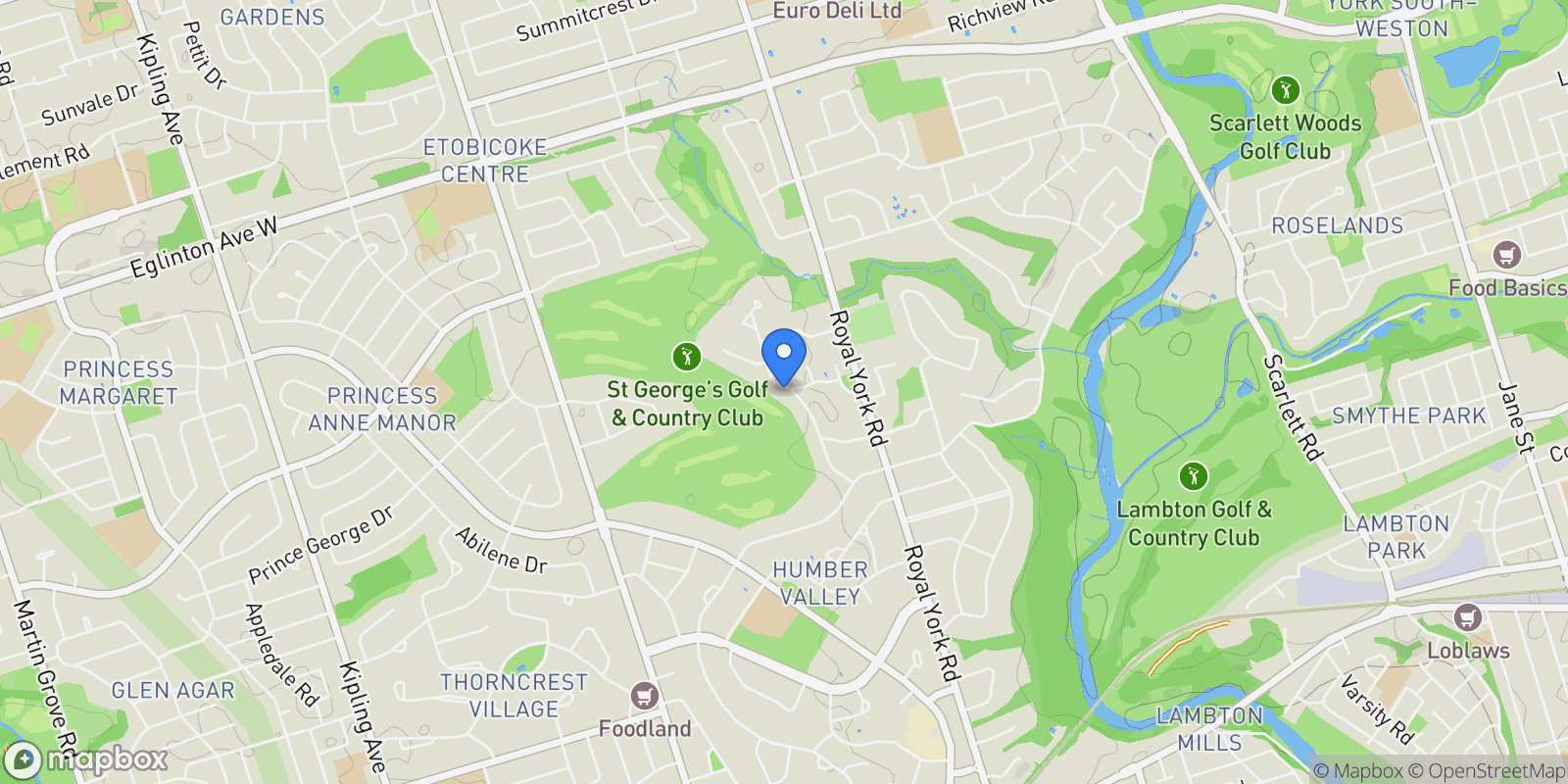 Map showing 30 Edenbrook Hill, Toronto, ON, M9A 3Z6, CANADA, Toronto, Ontario, Canada.