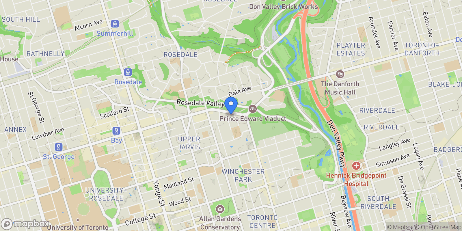 Map showing 7 EDGEDALE ROAD, Toronto (North St. James, ON, CANADA, Toronto, Ontario, Canada.