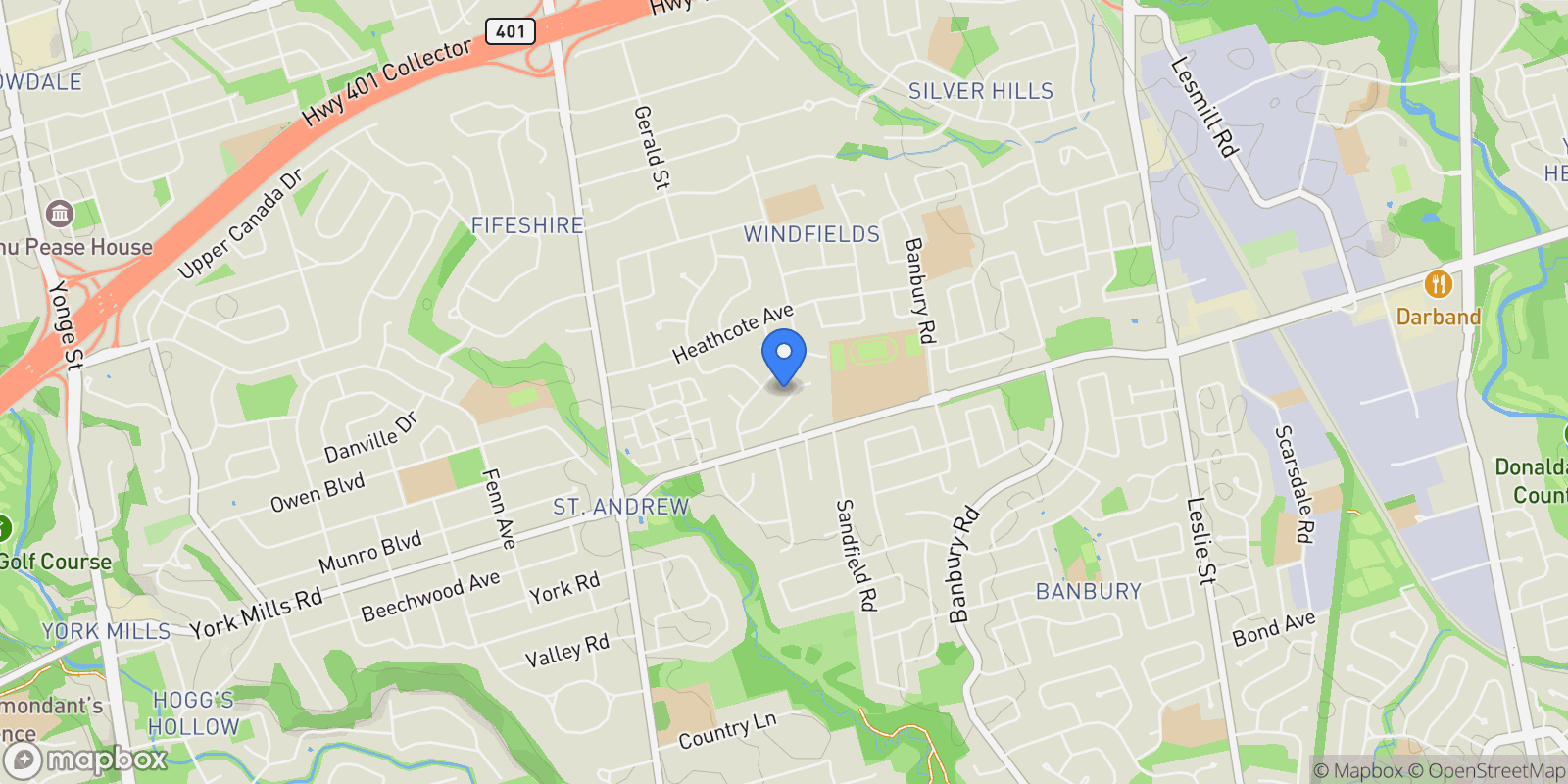 Map showing 14 Sulgrave Crescent, Toronto, ON, M2L 1W6, CANADA, Toronto, Ontario, Canada.