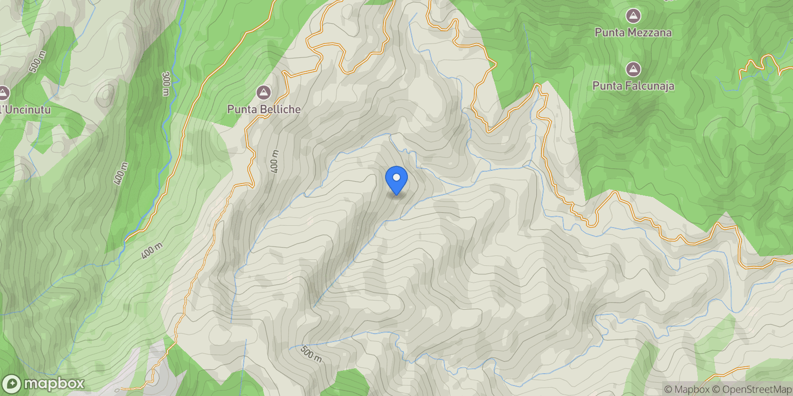 Map showing 0, Sari-Solenzara, Corsica, France.