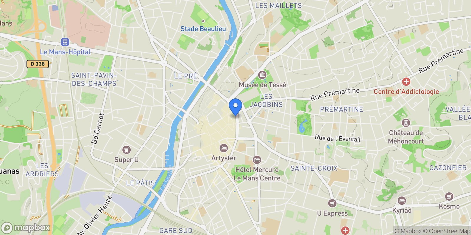 Map showing LE MANS, Le Mans, Pays de la Loire, France.