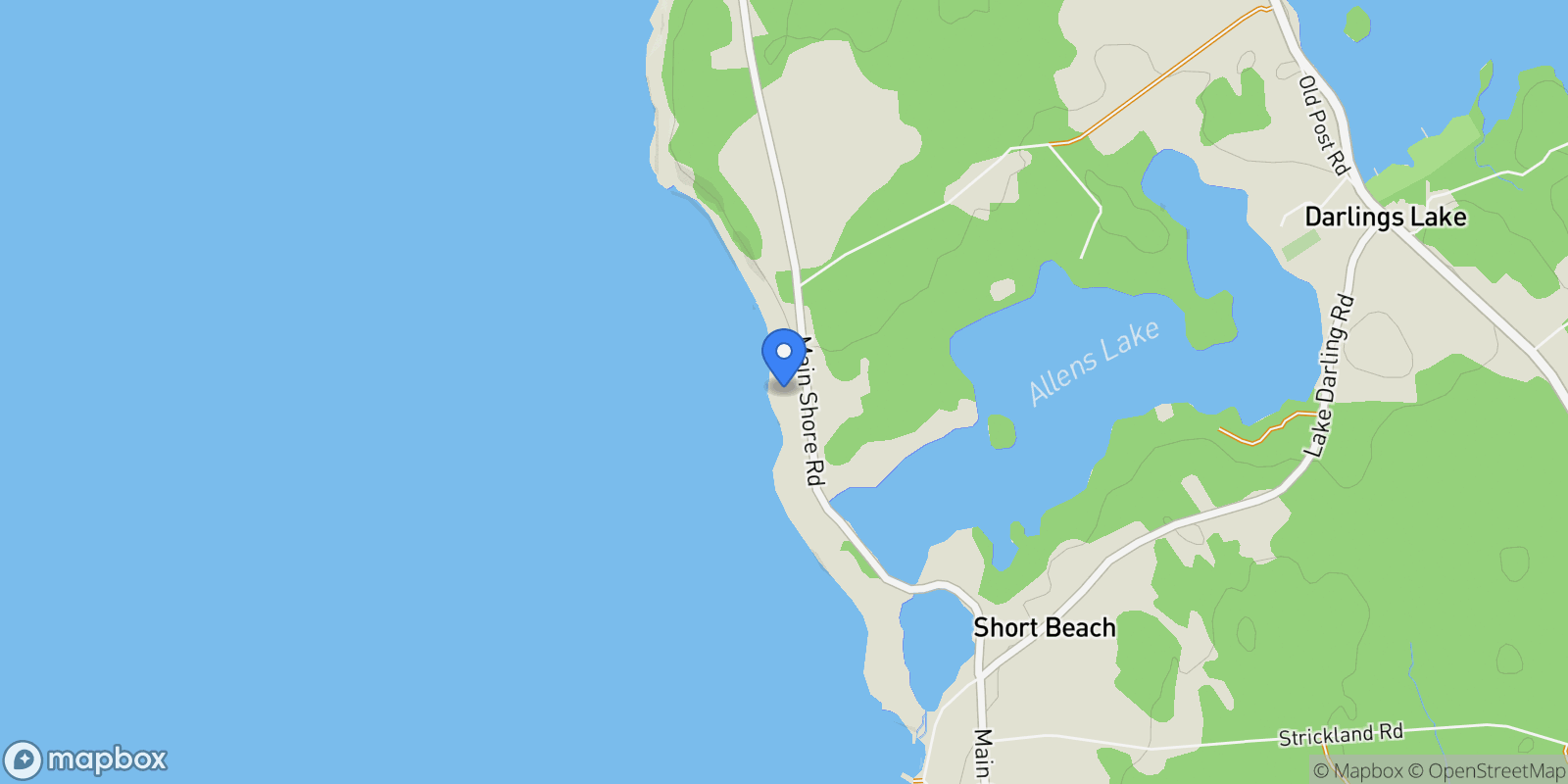 Map showing 2435 Main Shore Road, Yarmouth, Nova Scotia, Canada.