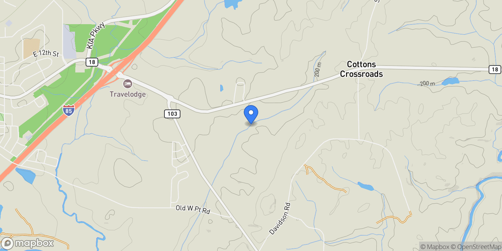 Map showing 0 Cannonville Road, West Point, GA 31833, West Point, Georgia, United States.