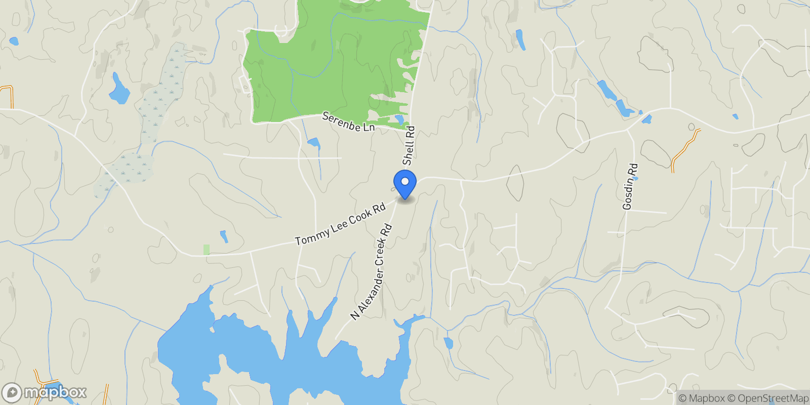 Map showing 12 N Alexander Creek Road, Newnan, GA 30263, Newnan, Georgia, United States.