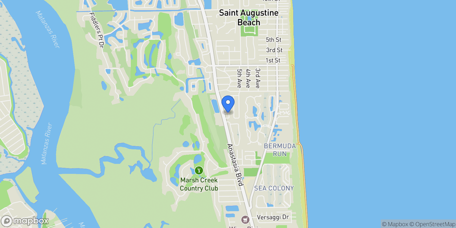 Map showing 117 Serenity Bay Blvd , St Augustine, FL 32080, St. Augustine, Florida, United States.